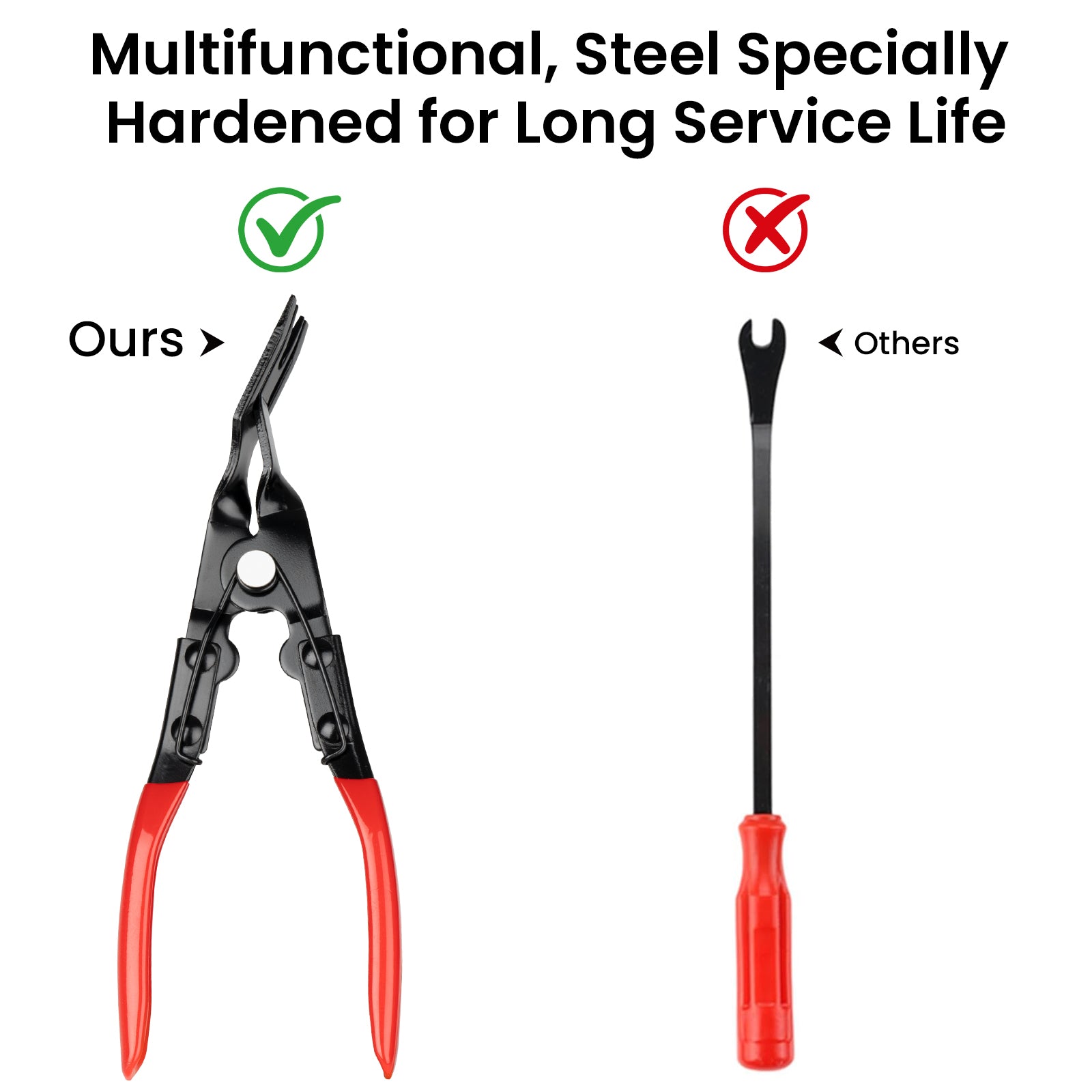 Car Trim Clip Removal Pliers Headlight Repair Door Panel Retainer Remover Tool