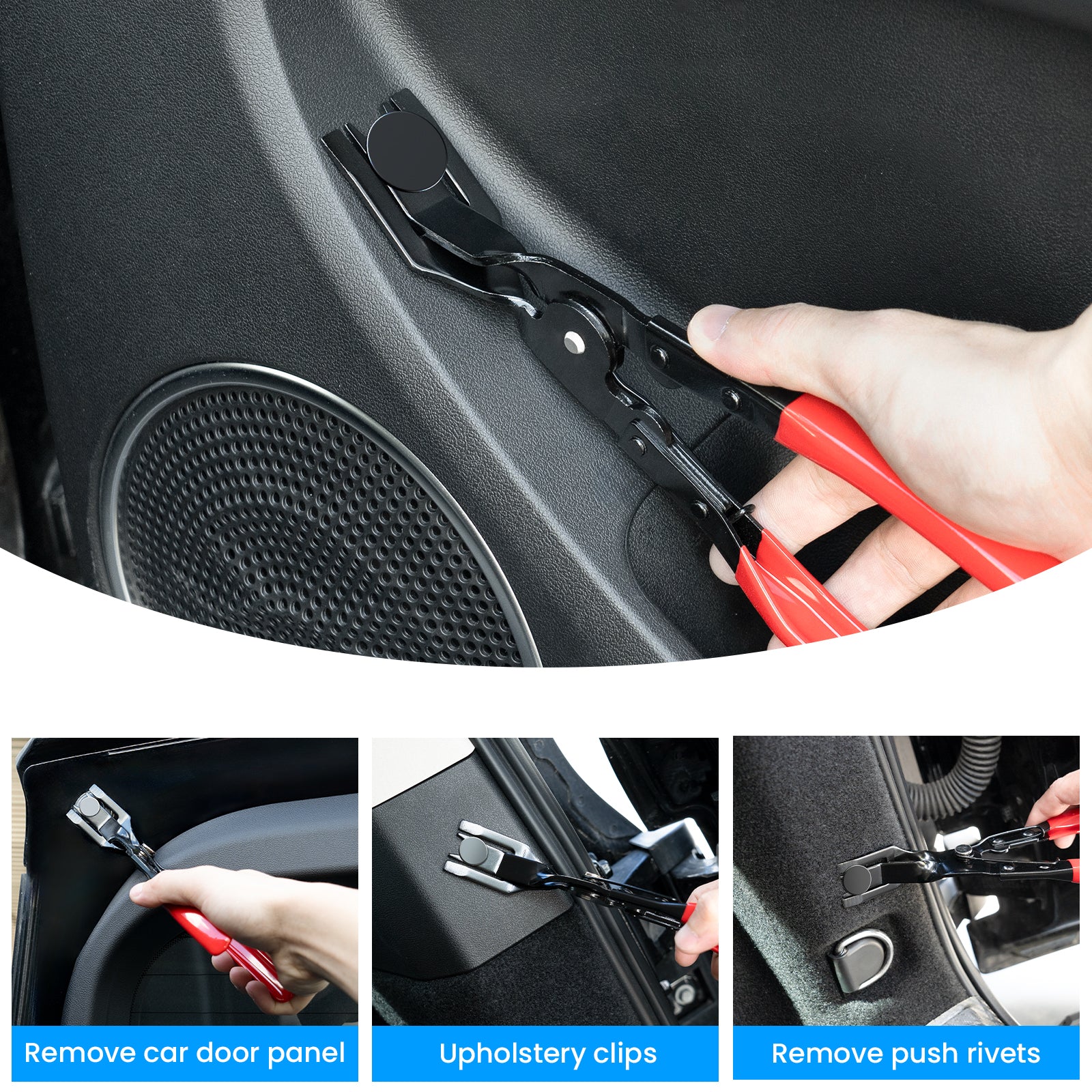 Car Trim Clip Removal Pliers Headlight Repair Door Panel Retainer Remover Tool