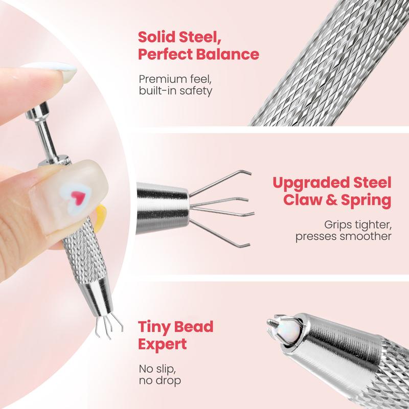 Body Jewelry Changer Kit with Bead Gripper - 16G/18G/20G Easy Grip Taper for Nose Rings, Ear & Lip Studs