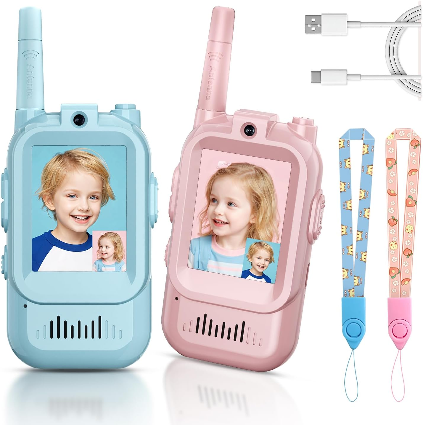 🎄 Christmas Sale 50%OFF 🎁 2-Pack Video Walkie Talkies for Kids
