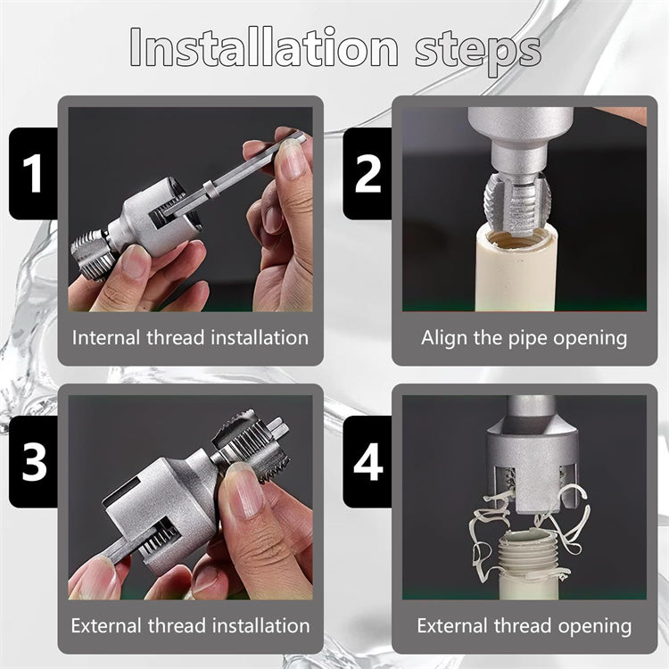 Rohrgewindeschneidwerkzeug mit Verbindungsstange