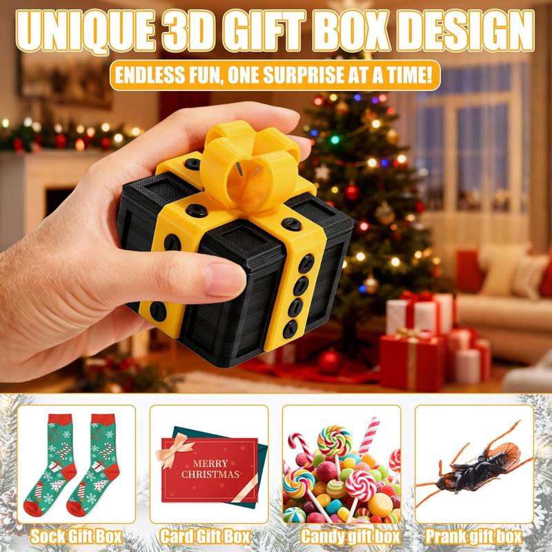 🎄Christmas Special: 48% Off! 🔥 Annoying Gift Box – Hilarious Screw Challenge, 3D Printed Gift Box🎁