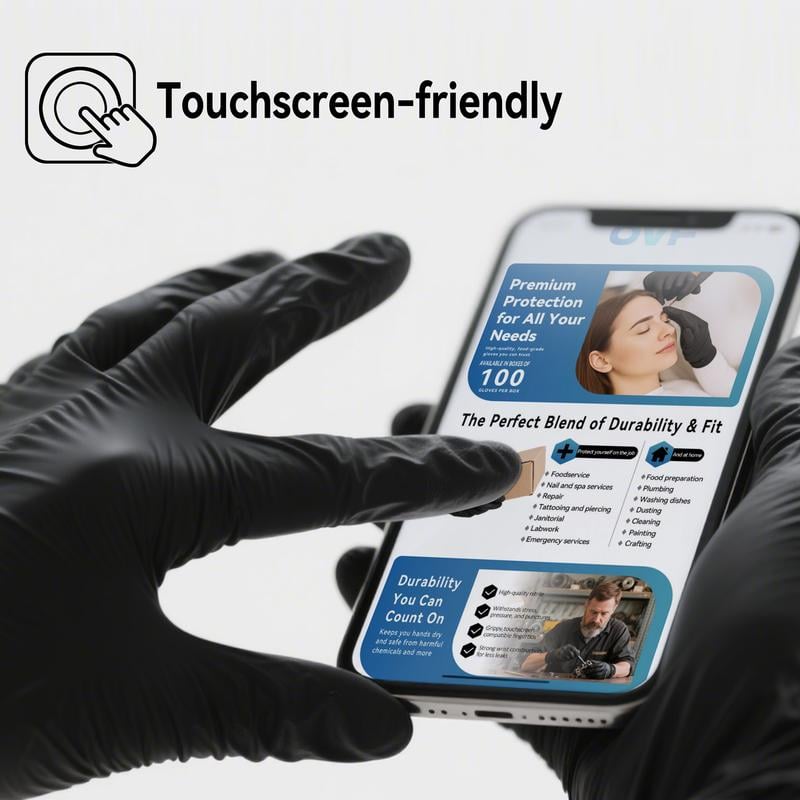 🎄Biggest Sale of the Season: 48% OFF 🔥 Heavy Duty Nitrile Gloves,6mil-50 Count