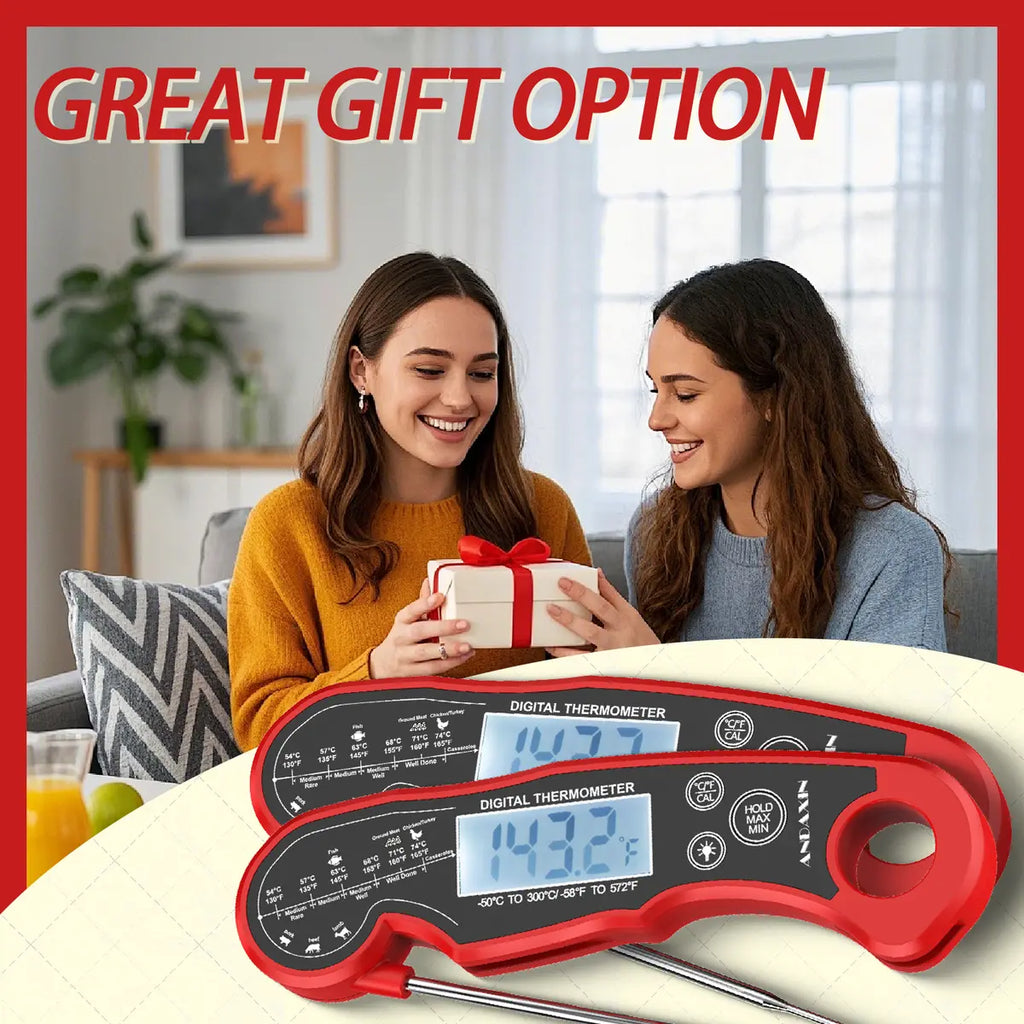 🎄Christmas Special: 48% Off🔥[BBQ Essential]Digital Meat Thermometer-3s Instant Read Backlight Magnetic Waterproof