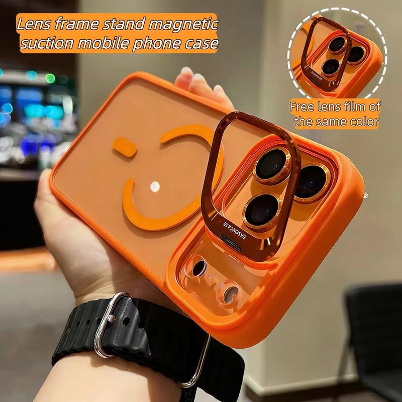 LINDOUBLIN Magnetic Case for Apple iPhone 17 16 15 14 13 Max Plus Pro with MagSafe Camera Ring Holder,Military-Grade Protection,Anti-Fall,Non-Yellowing, Wireless Casing Protector Mobile Phone Cover,Black