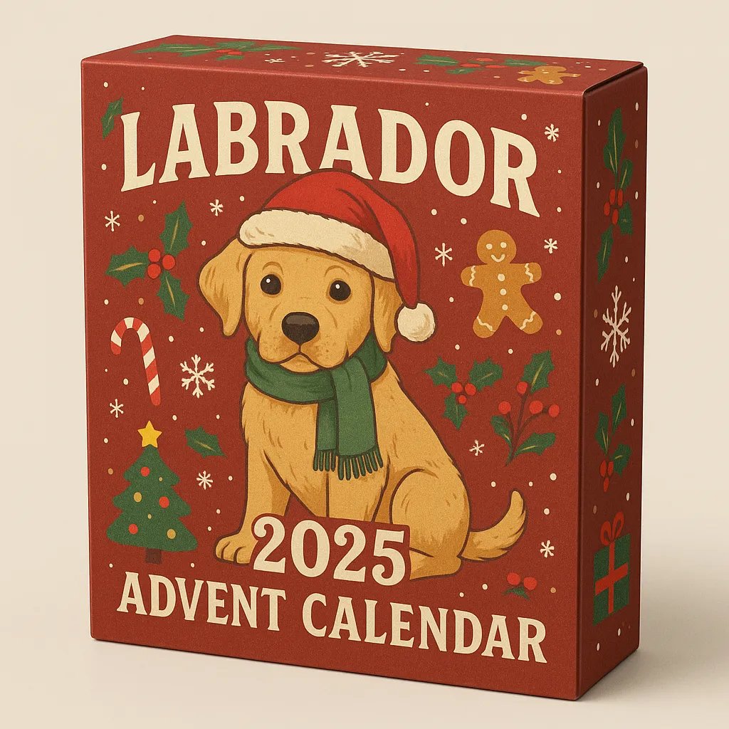 🎄Christmas Special: 48% Off!🔥Labrador 2025 Advent Calendar🎁 24 Gifts Inside!