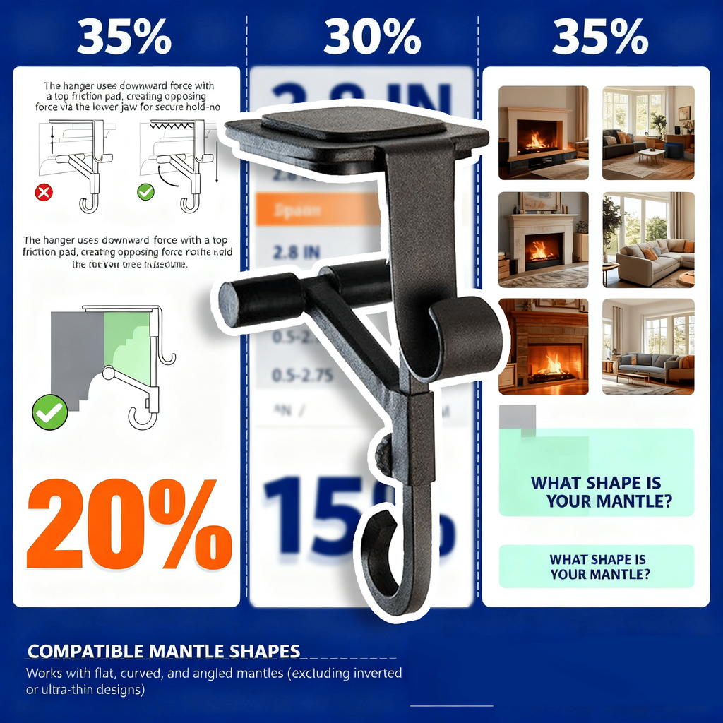 🎄Weihnachtsangebot: 48 % Rabatt 🔥 Kamin-Strumpf- und Girlandenaufhänger 