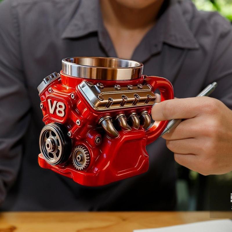 Year-End Sale : 48% OFF🔥 Realistic V8 engine stainless steel mug
