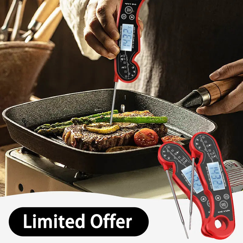 🎄Christmas Special: 48% Off🔥[BBQ Essential]Digital Meat Thermometer-3s Instant Read Backlight Magnetic Waterproof