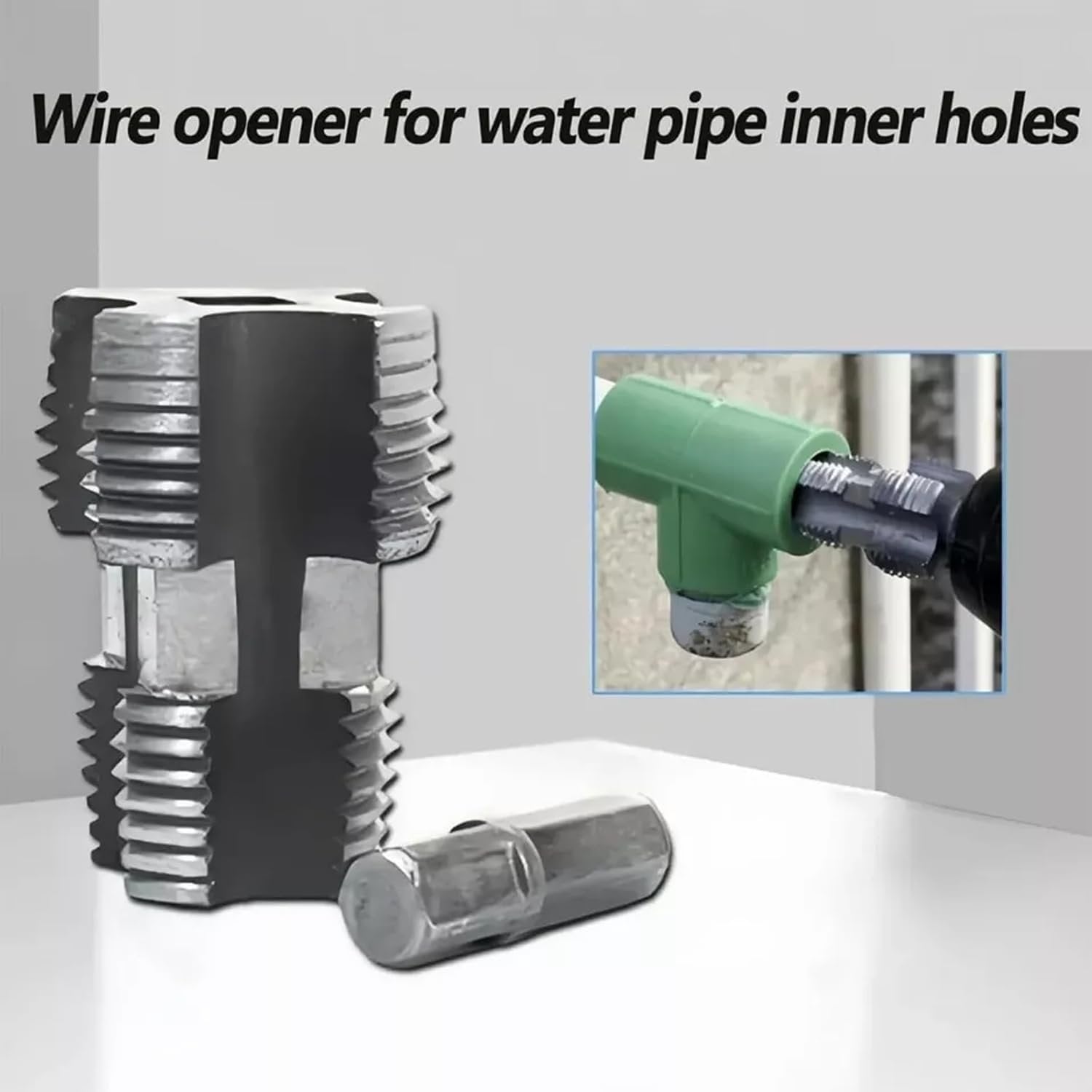 Electric Drill Compatible PVC Pipe Threader Kit with Various Die Sizes ( 1/2", 3/4", 1" for Cutting & Pipe Threader)