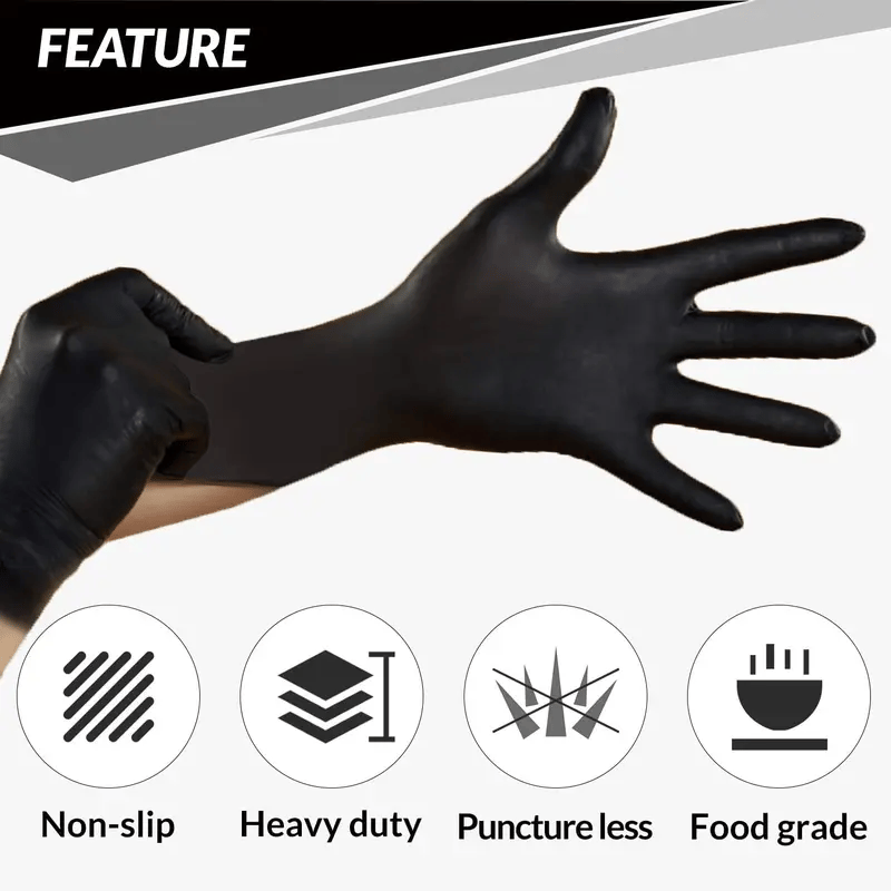 🎄Biggest Sale of the Season: 48% OFF 🔥 Heavy Duty Nitrile Gloves,6mil-50 Count