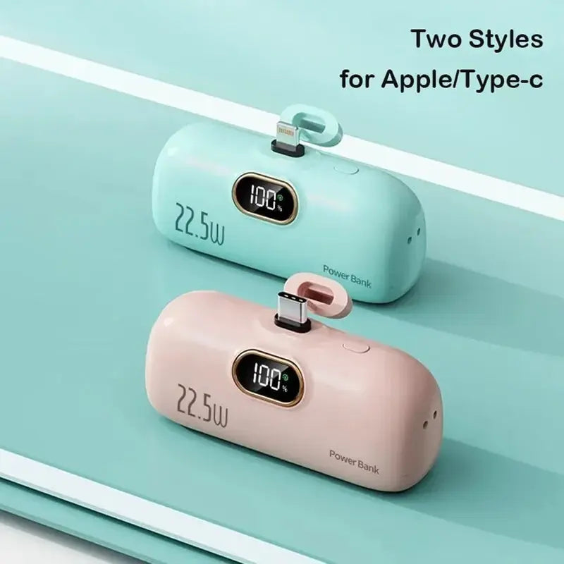 🎉New Year's Discounts: 48% OFF ⏰ 5000mAh Mini Portable Charger with 22.5W Fast Output for phone🔋