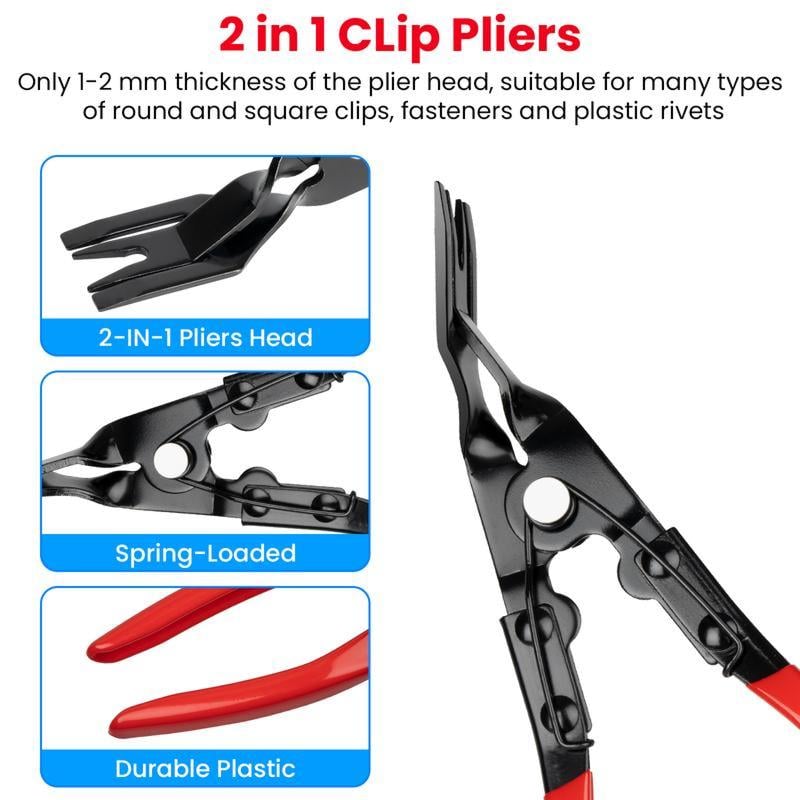 🎄Christmas Special: 48% Off🔥 Clip Removal Plier,Damage to Trim and,EasilyRemoves Trim and Upholstery Clips and FastenersPrevents,Panel Clip Pliers.