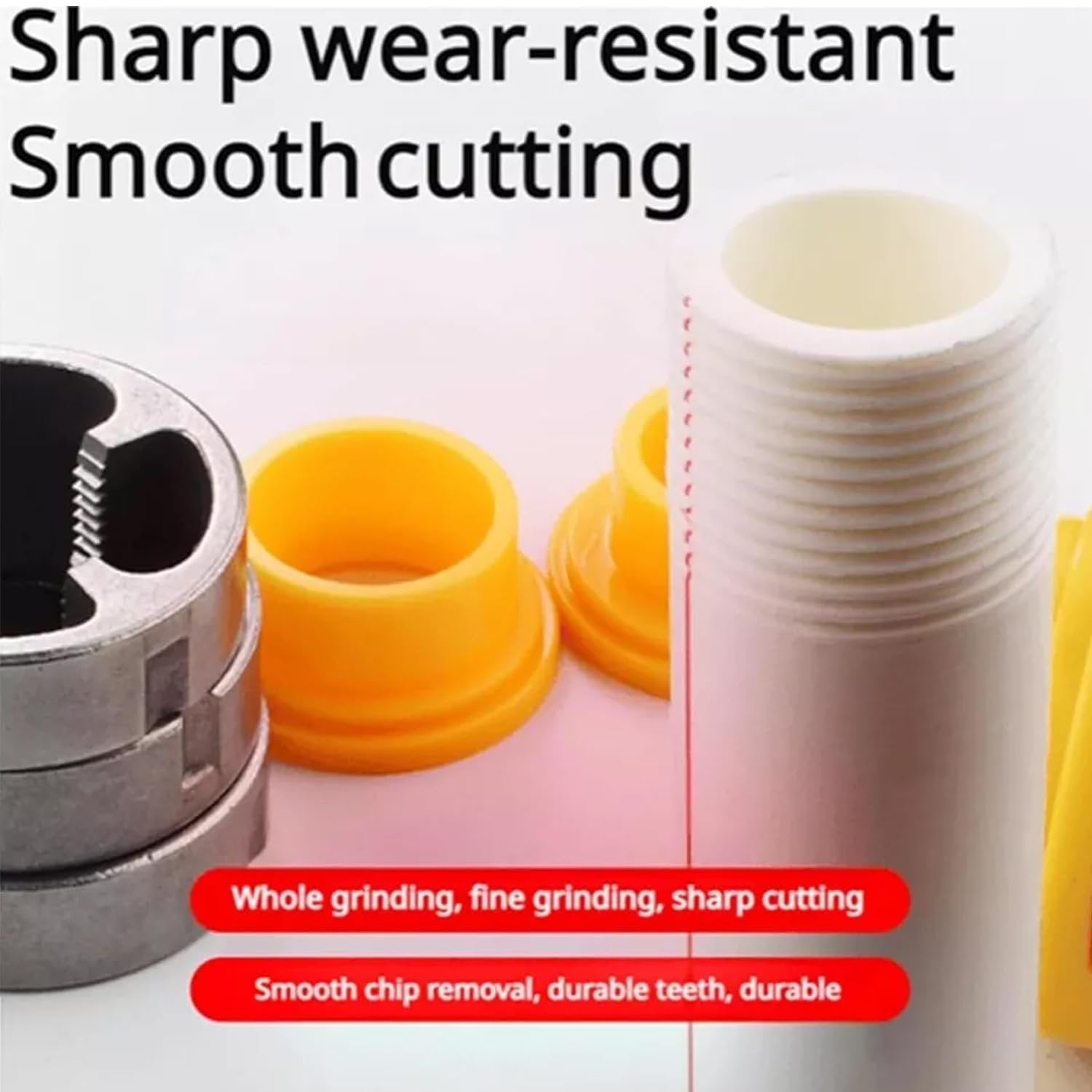 Electric Drill Compatible PVC Pipe Threader Kit with Various Die Sizes ( 1/2", 3/4", 1" for Cutting & Pipe Threader)