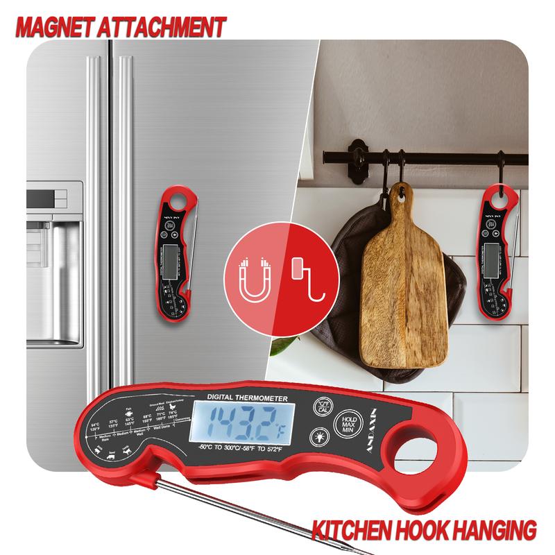 🎄Christmas Special: 48% Off🔥[BBQ Essential]Digital Meat Thermometer-3s Instant Read Backlight Magnetic Waterproof