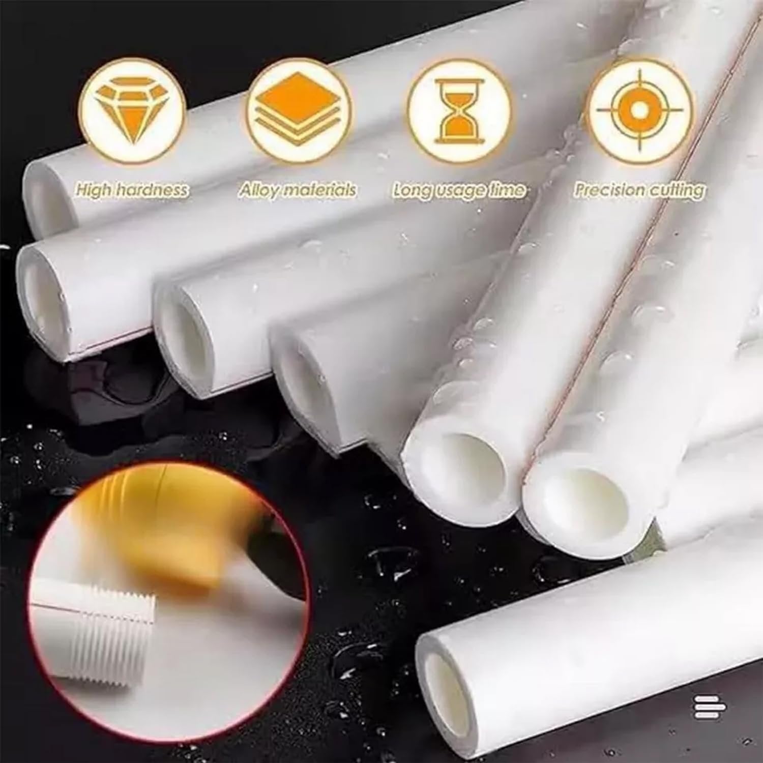 Electric Drill Compatible PVC Pipe Threader Kit with Various Die Sizes ( 1/2", 3/4", 1" for Cutting & Pipe Threader)