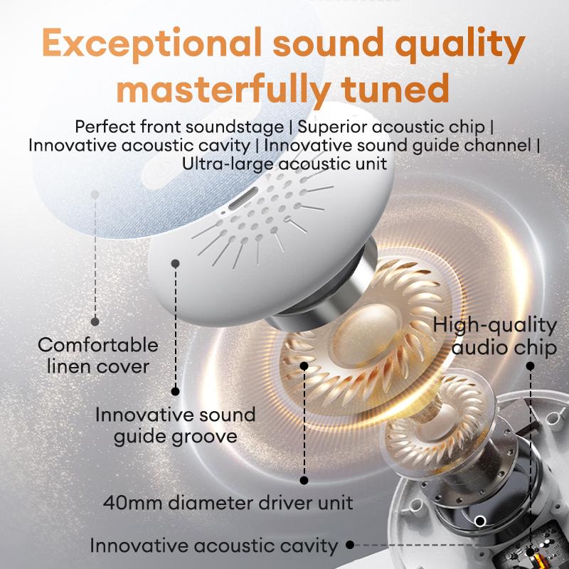 🏆Flash 48%⚡ 50K+ SOLD! Almost Gone -💥Ultra-thin Bluetooth sleep aid speaker