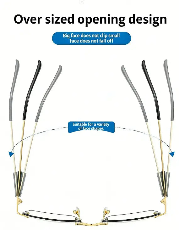 🏆Flash 48%⚡ 50K+ SOLD! Almost Gone💥Semi-rimless Smart Zoom Progressive Reading Glasses