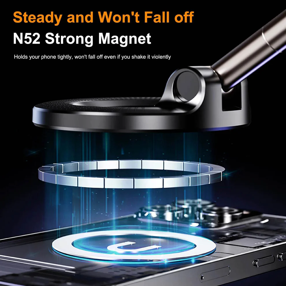 360° Foldable Magnetic Car Phone Mount