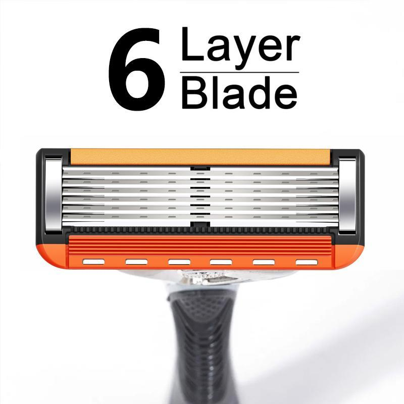 Christmas Sale🔥24/48Pcs Men's Razor Blade Replacement with Handle