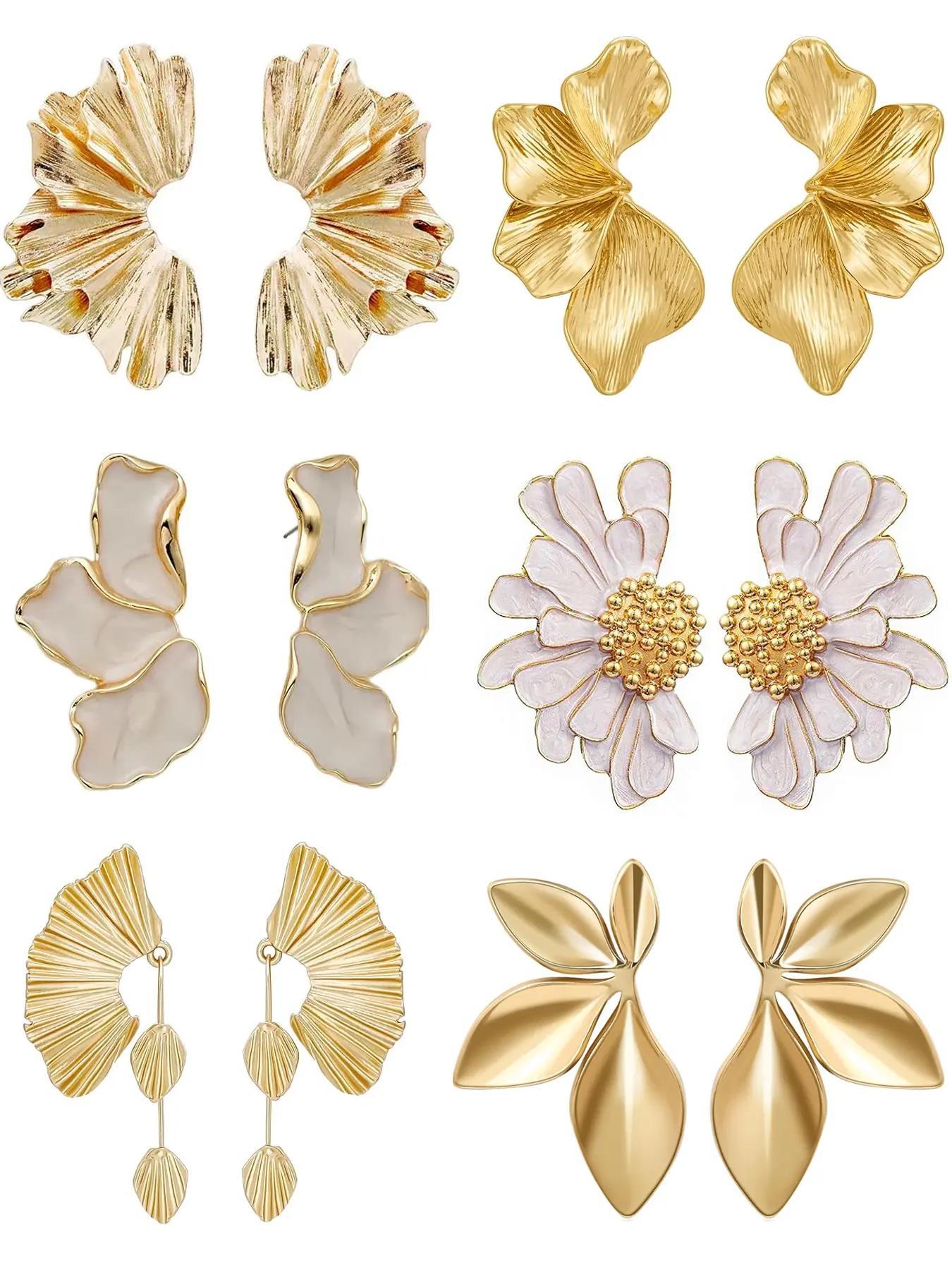 🔥New Year's Discounts: 48% OFF✨  6 Pairs Irregular Petal Stud Earrings (2 pcs Free Shipping)