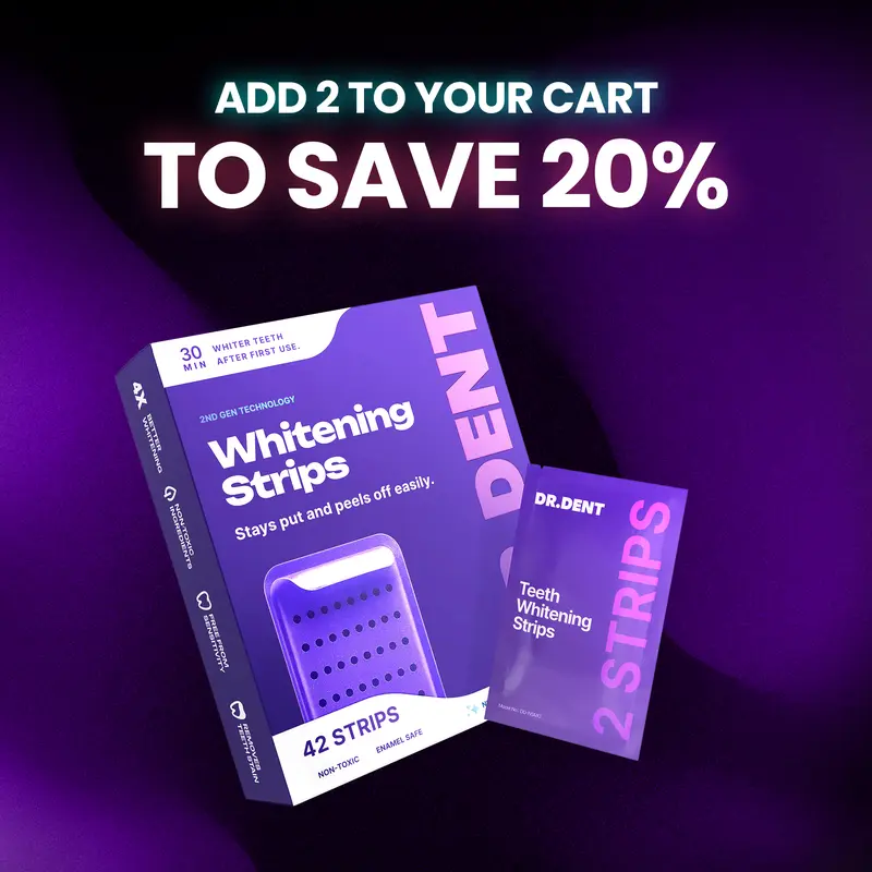 Valentine’s Sale 48%OFF💋Purple Teeth Whitening Strips - 7/21 Whitening Sessions