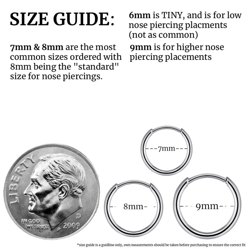 🔥New Year's Discounts: 50% OFF💎20G Titanium Triple-Sided Micro Gem Hinged Nose Hoop — Sparkling Clicker Beauty Mark Jewelry