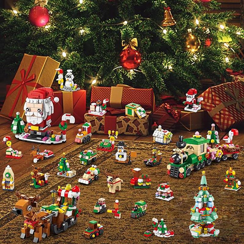 🎄Weihnachts-Baustein-Adventskalender⛄️ 12 Tage Countdown-Bausteine 