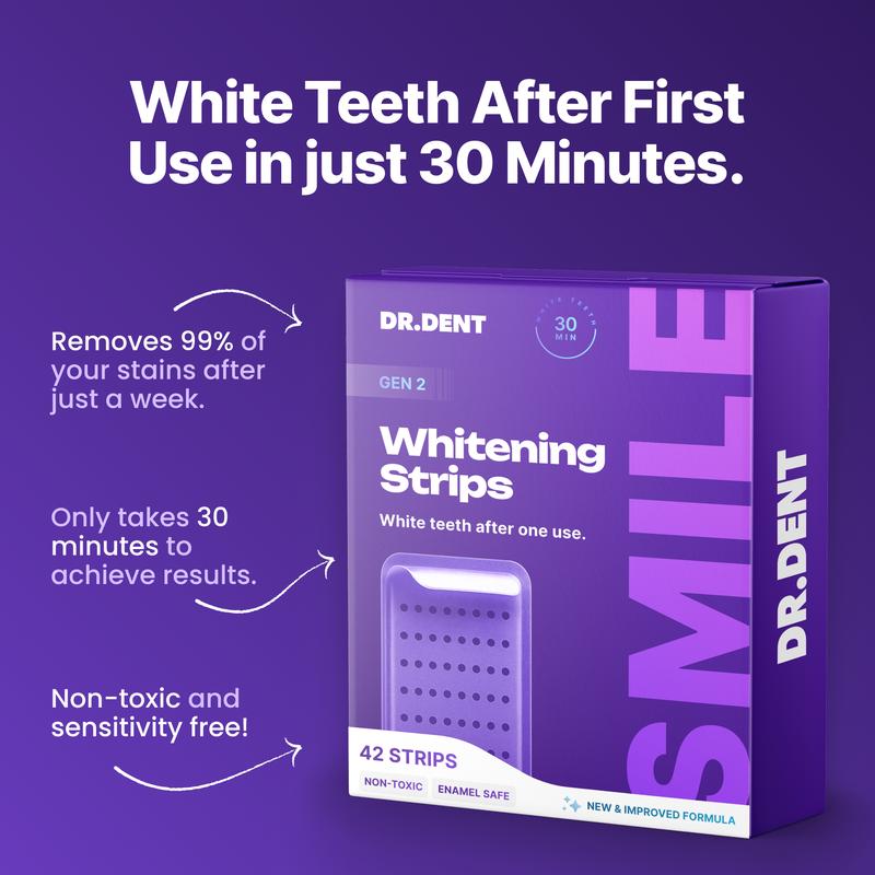 🔥2026 Hot Sale 48% OFF✨Purple Teeth Whitening Strips (42 Strips)