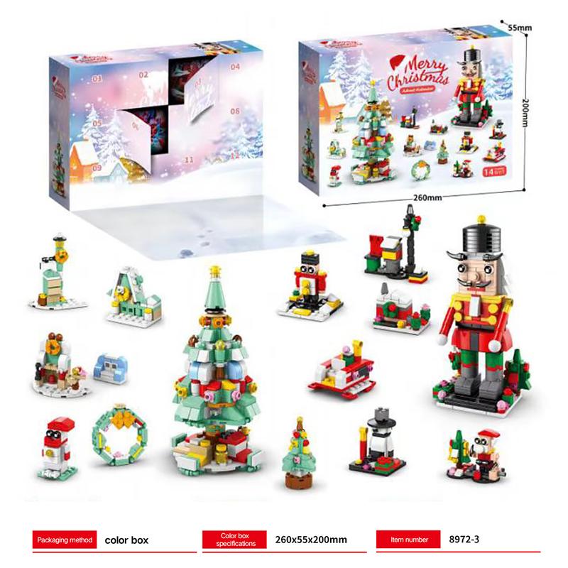 🎄Weihnachts-Baustein-Adventskalender⛄️ 12 Tage Countdown-Bausteine 