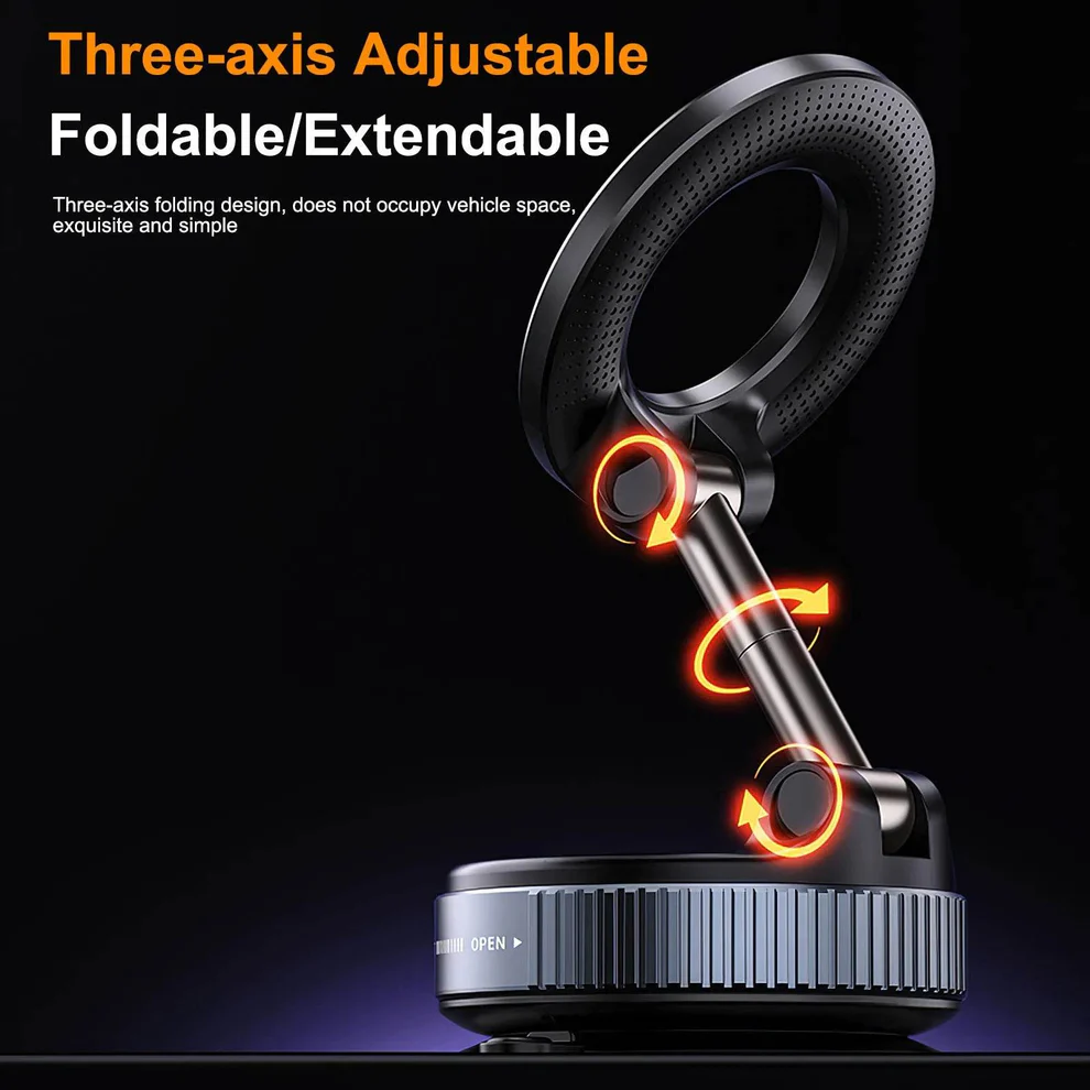 360° Foldable Magnetic Car Phone Mount
