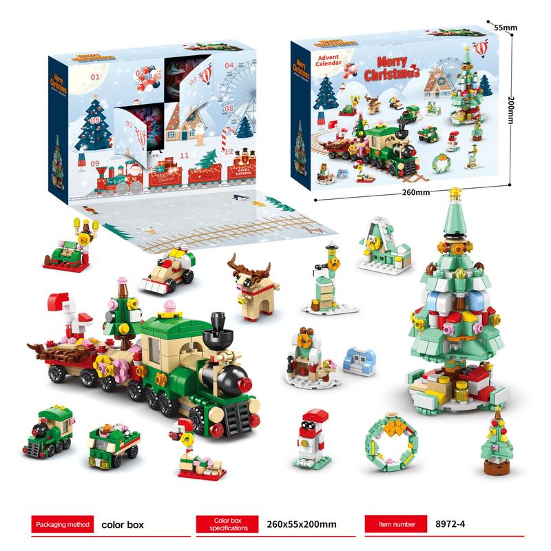 🎄Weihnachts-Baustein-Adventskalender⛄️ 12 Tage Countdown-Bausteine 