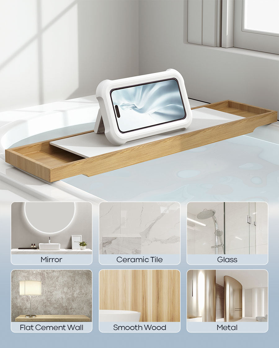 Lamicall Waterproof Shower Phone Holder for Bathroom Bathtub, Kitchen, Wall Mirro
