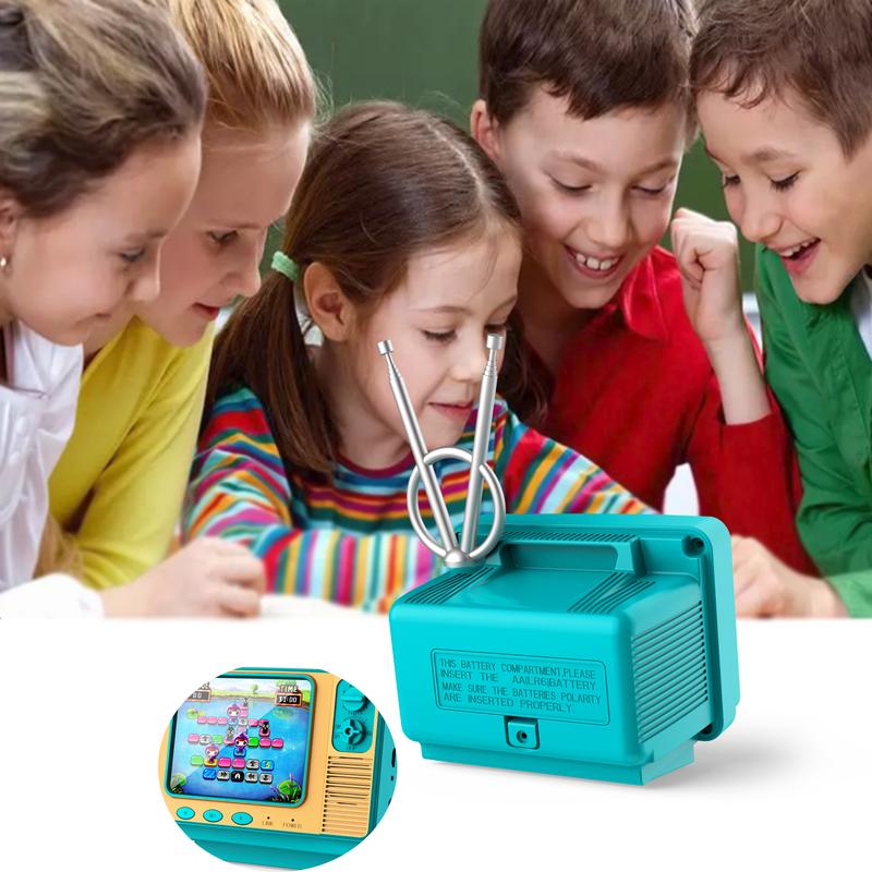 PYBGE GV300S Retro-Videospielkonsole – 308 klassische Spiele vorinstalliert, 3-farbiges Retro-Gamepad, Mini-Handheld-Spielkonsole im TV-Stil für Kinder und Erwachsene – Nostalgie pur