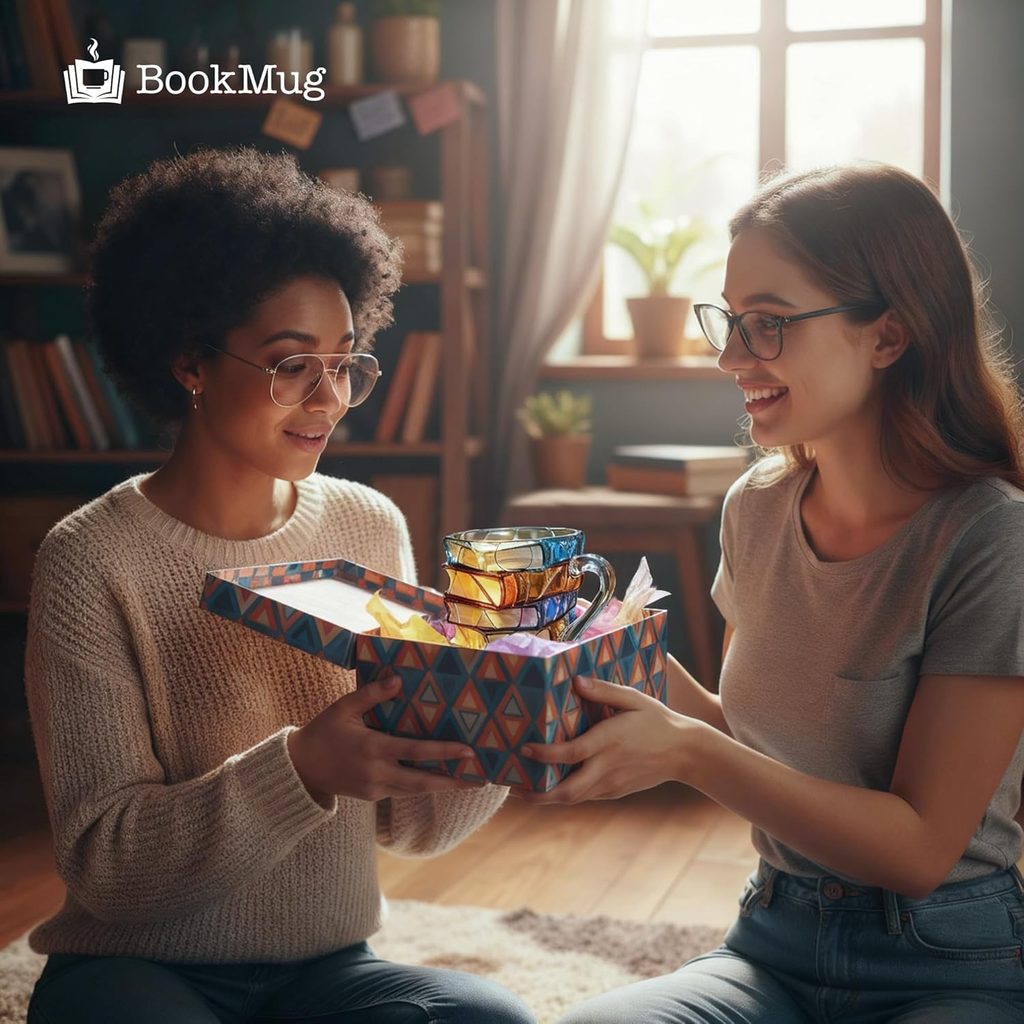 🎄Weihnachtsspecial📚3D-bemalte Buchtasse🍵