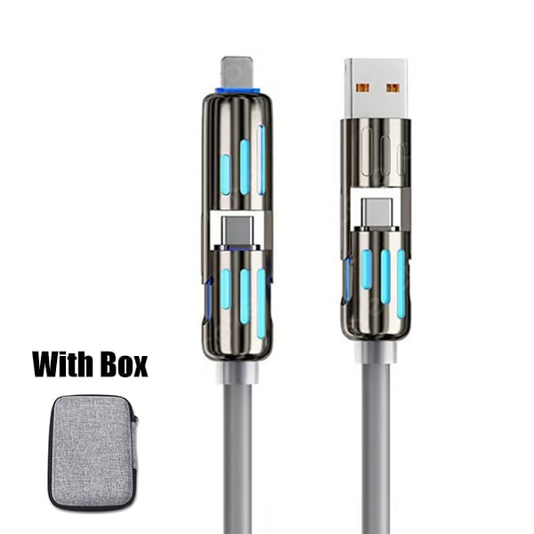 🎁🔥⚡4-in-1 USB Charging Cable fast charging MAX 60w