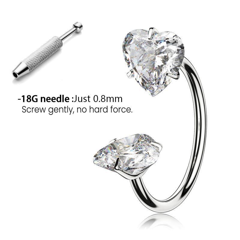 🎄Weihnachtsangebot: 48 % Rabatt 🔥 Hufeisen-Nasenring mit kostenlosem Ballhalter-Werkzeug