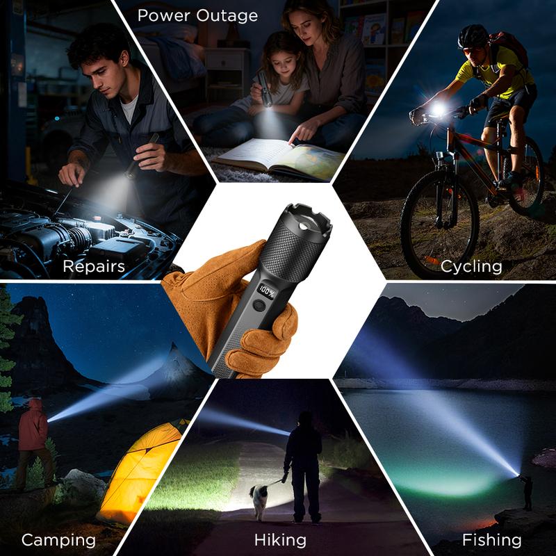 🔥New Year's Discounts: 50% OFF 🔦 2000 Lumens Rechargeable LED Flashlight for Home Emergency & Outdoor Use
