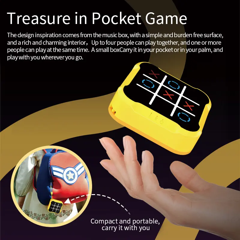 Portable Electronic Tic Tac Toe Game Console