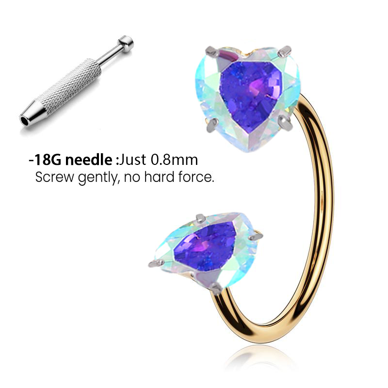 🎄Weihnachtsangebot: 48 % Rabatt 🔥 Hufeisen-Nasenring mit kostenlosem Ballhalter-Werkzeug