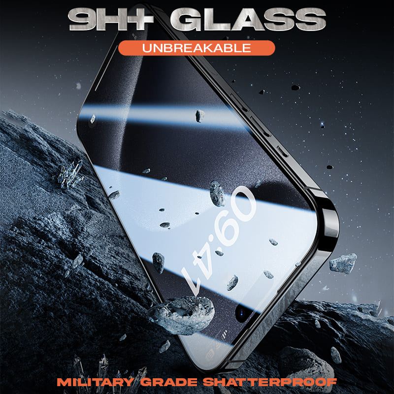 Military-Grade Privacy Screen Protector with Ultra-easy Install Box