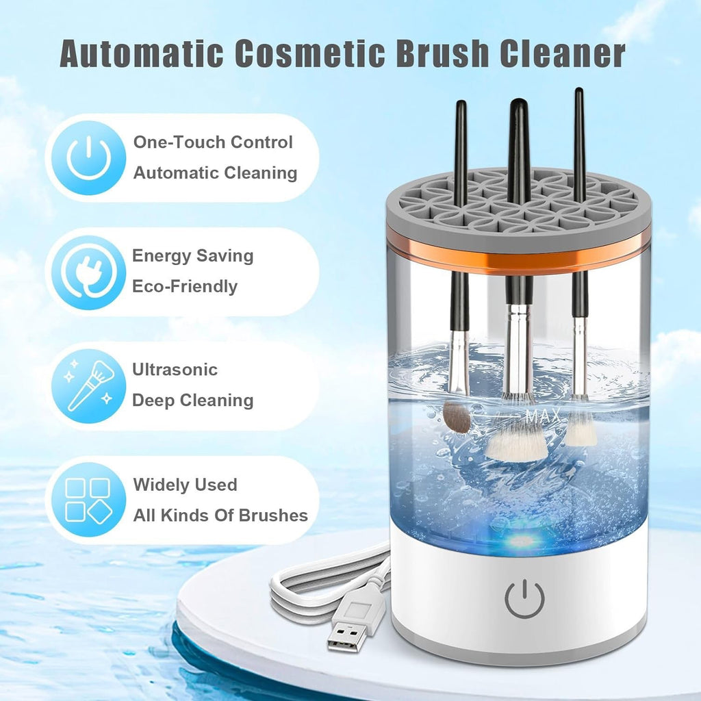 Makeup Brush Cleaner Electric Spinner – Fast Clean, Fast Dry, Zero Residue
