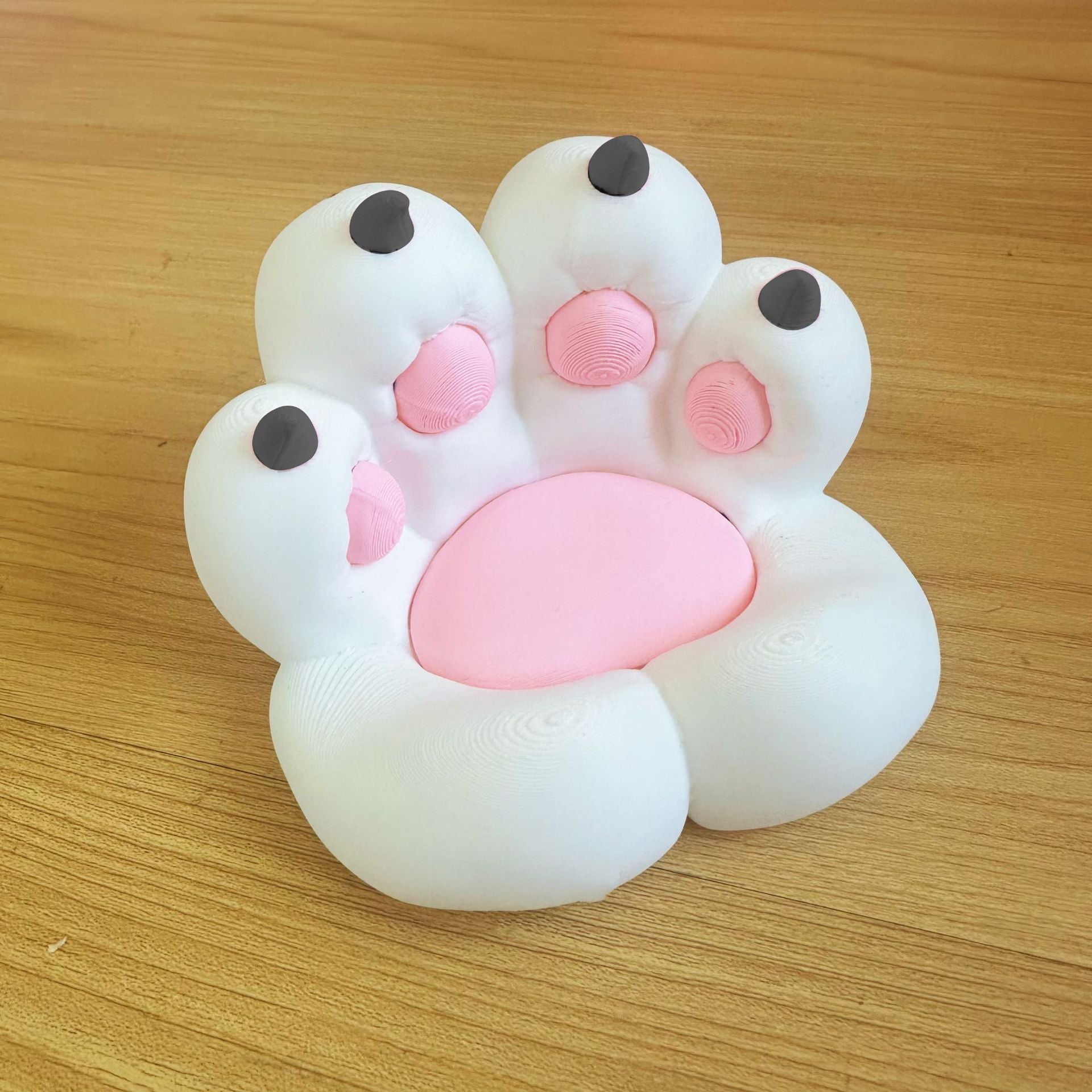 Niedlicher Handyhalter in Katzenpfotenform – 3D-gedruckter Schreibtisch-Organizer für Katzenliebhaber 