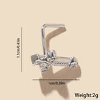 Cross Nose Stud – Hypoallergenic Food-Grade Stainless Steel Nose Piercing Jewelry for Men & Women