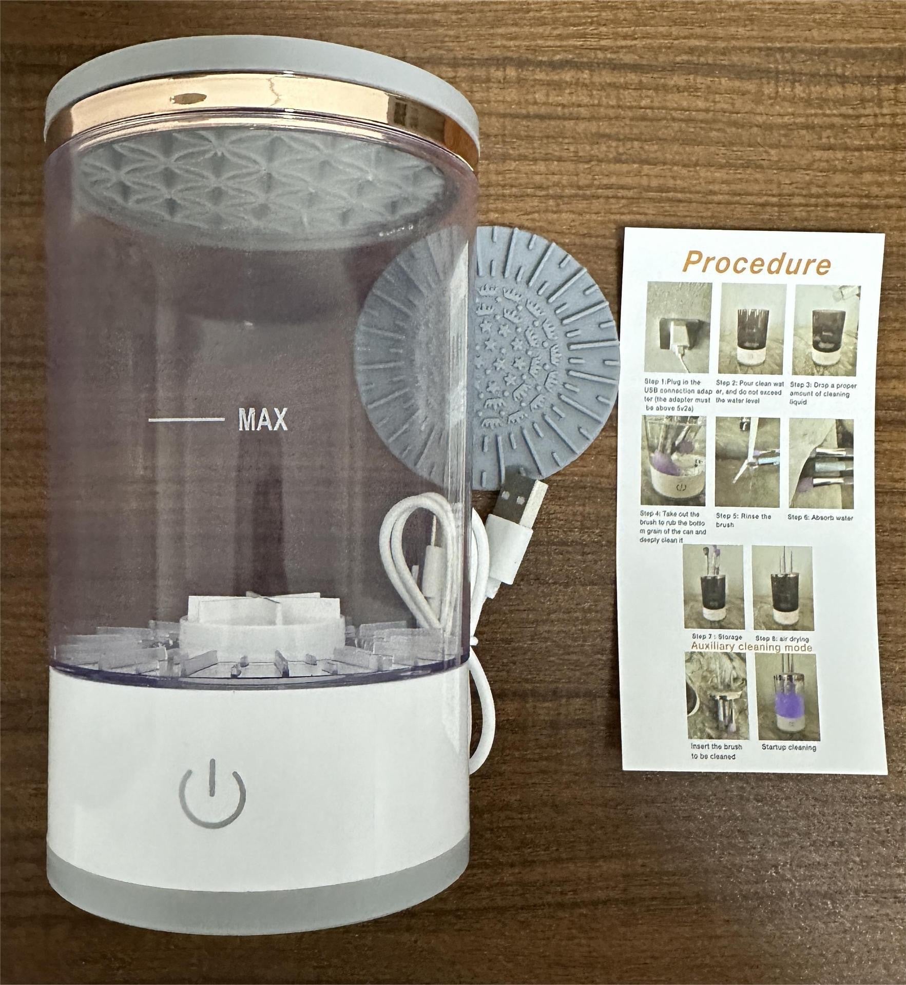 Makeup Brush Cleaner Electric Spinner – Fast Clean, Fast Dry, Zero Residue