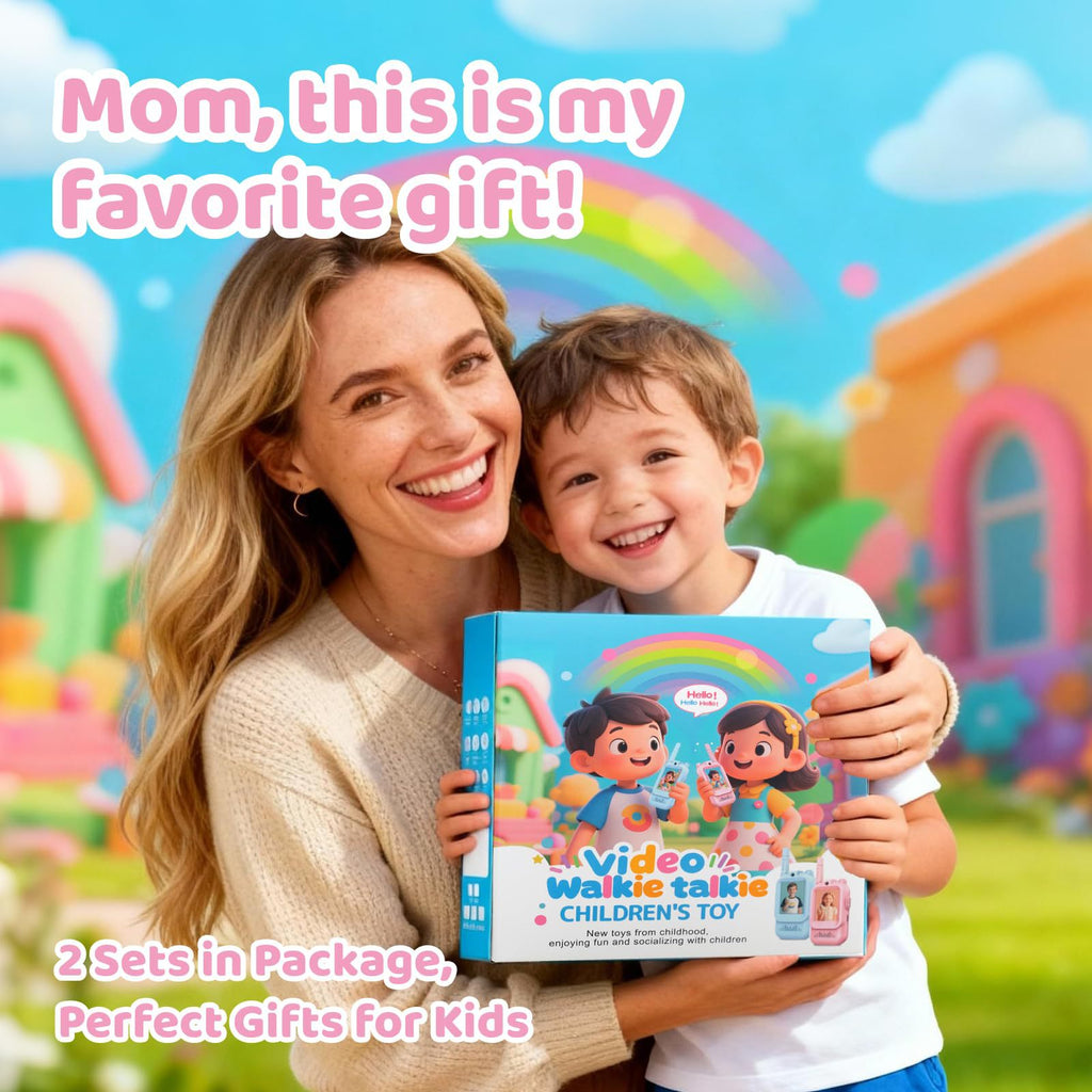 Kids Video Walkie Talkie – Safe & Fun Two-Way Communication for Children, Rechargeable, Long-Range, Educational & Outdoor Play