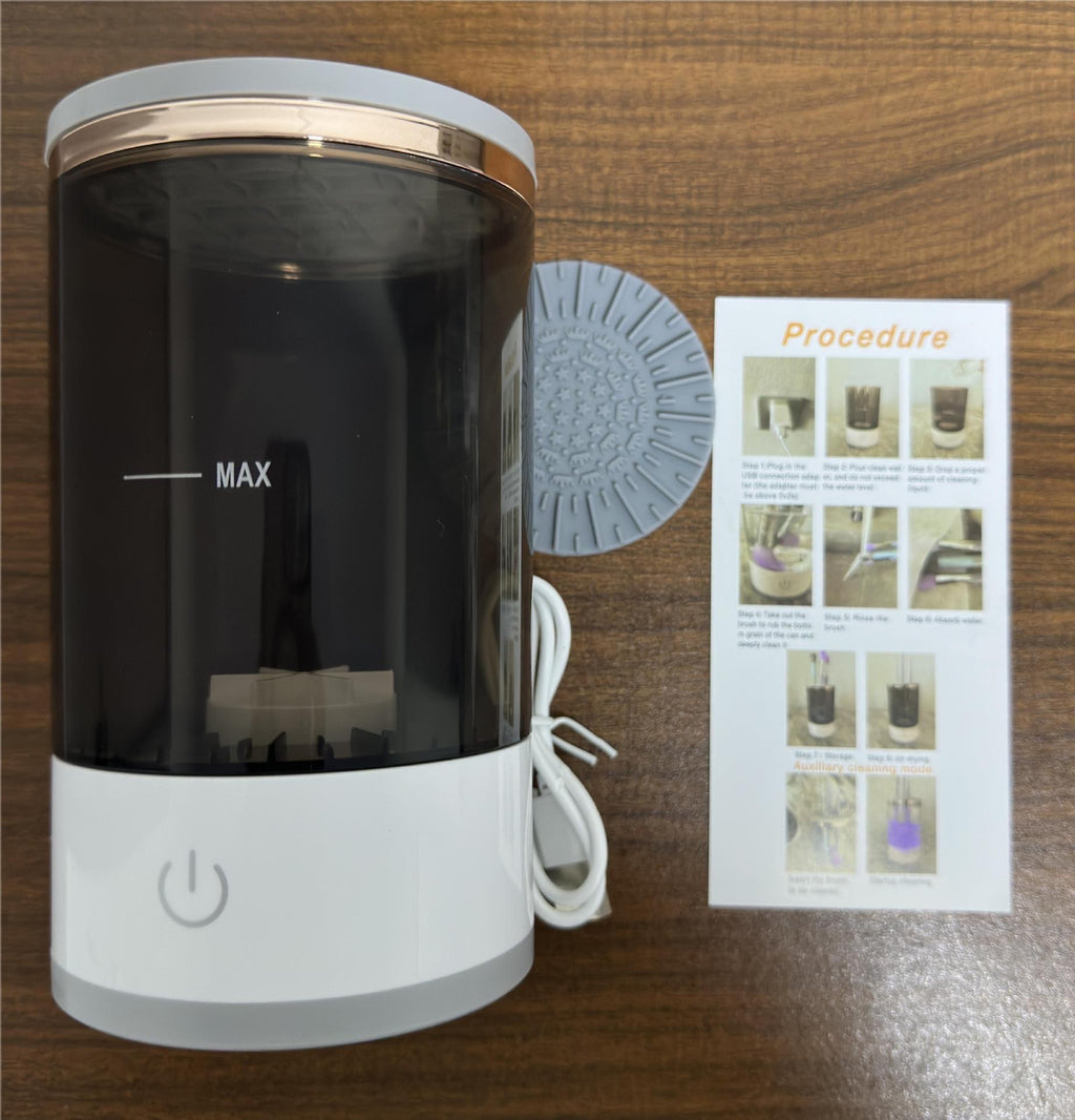 Makeup Brush Cleaner Electric Spinner – Fast Clean, Fast Dry, Zero Residue