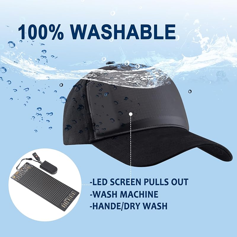 🎁Winter Special Sale 48%OFF🔥LED Bluetooth Cap with Custom Text & GIF Display