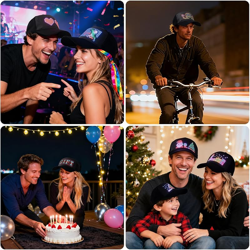 🎁Winter Special Sale 48%OFF🔥LED Bluetooth Cap with Custom Text & GIF Display