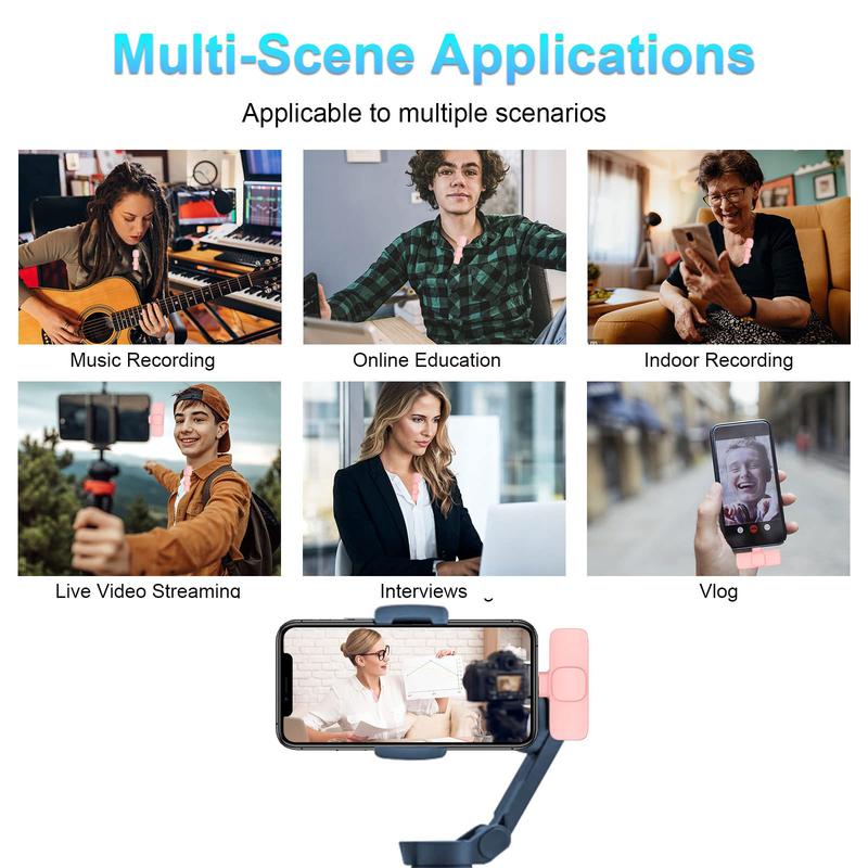 🎄 Weihnachtsangebot: 48 % Rabatt 🔥 Pinkes kabelloses Lavalier-Mini-Mikrofon